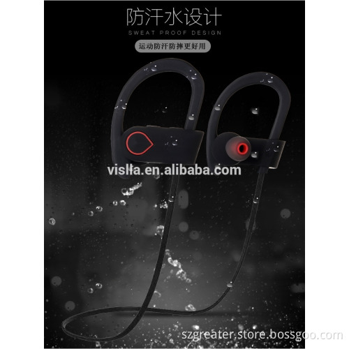 New design sports bluetooth earphone,waterproof wireless headphone,stereo bluetooth headset for mobile phone